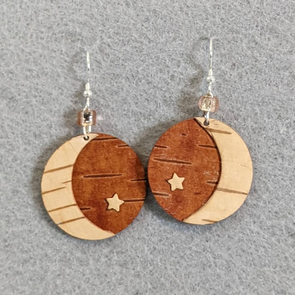 Birch Bark Earrings