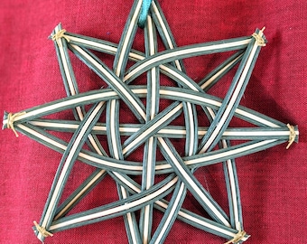 Triple Spoked Star Ornament Pattern