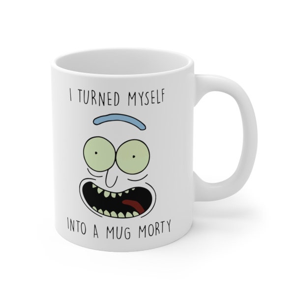 Rick Morty Mug - Pickle Rick Parody Ceramic Coffee Mug