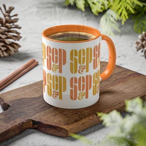 Ad Agency Mug, Retro Ceramic Coffee Cup