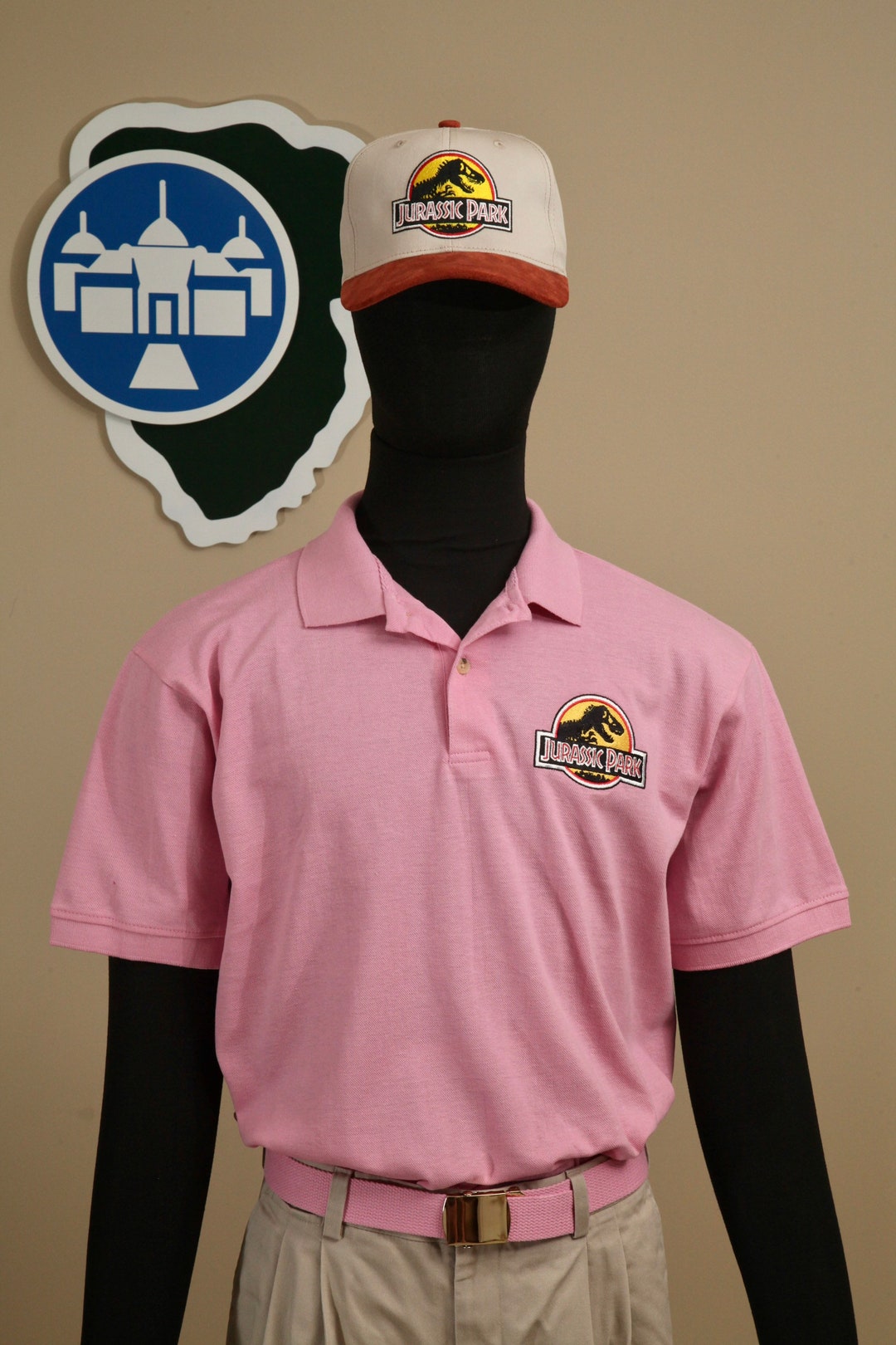 Bioworld Jurassic Park Cappello Da Camionista Ingen Park Ranger – Marrone Chiaro, Taglia Unica Regolabile, Ufficiale