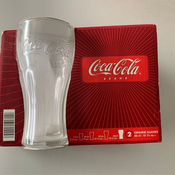 Vintage lot verres Coca Cola