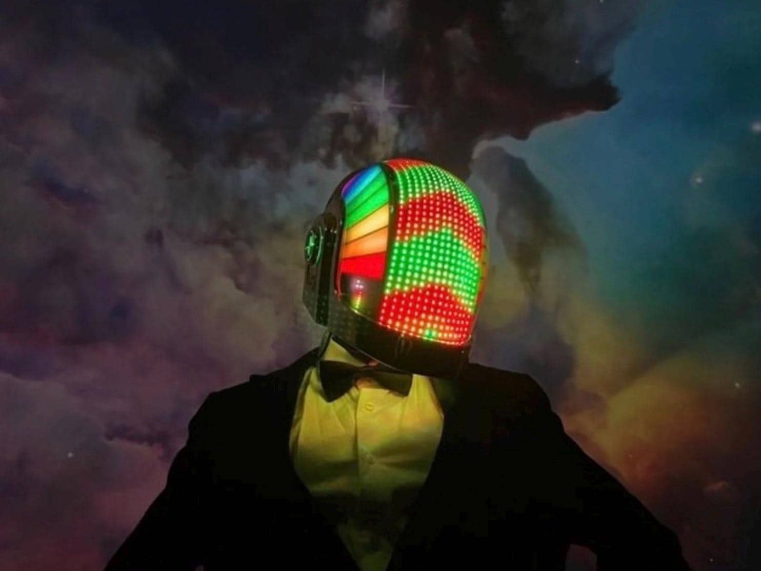 Full Illumination Gold Robot Helmet - Etsy