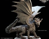 Dvarkos Elder Red Dragon The Silvercrest League Moonglaive Studios 3D Printed Fantasy Miniature D D Pathfinder Warhammer