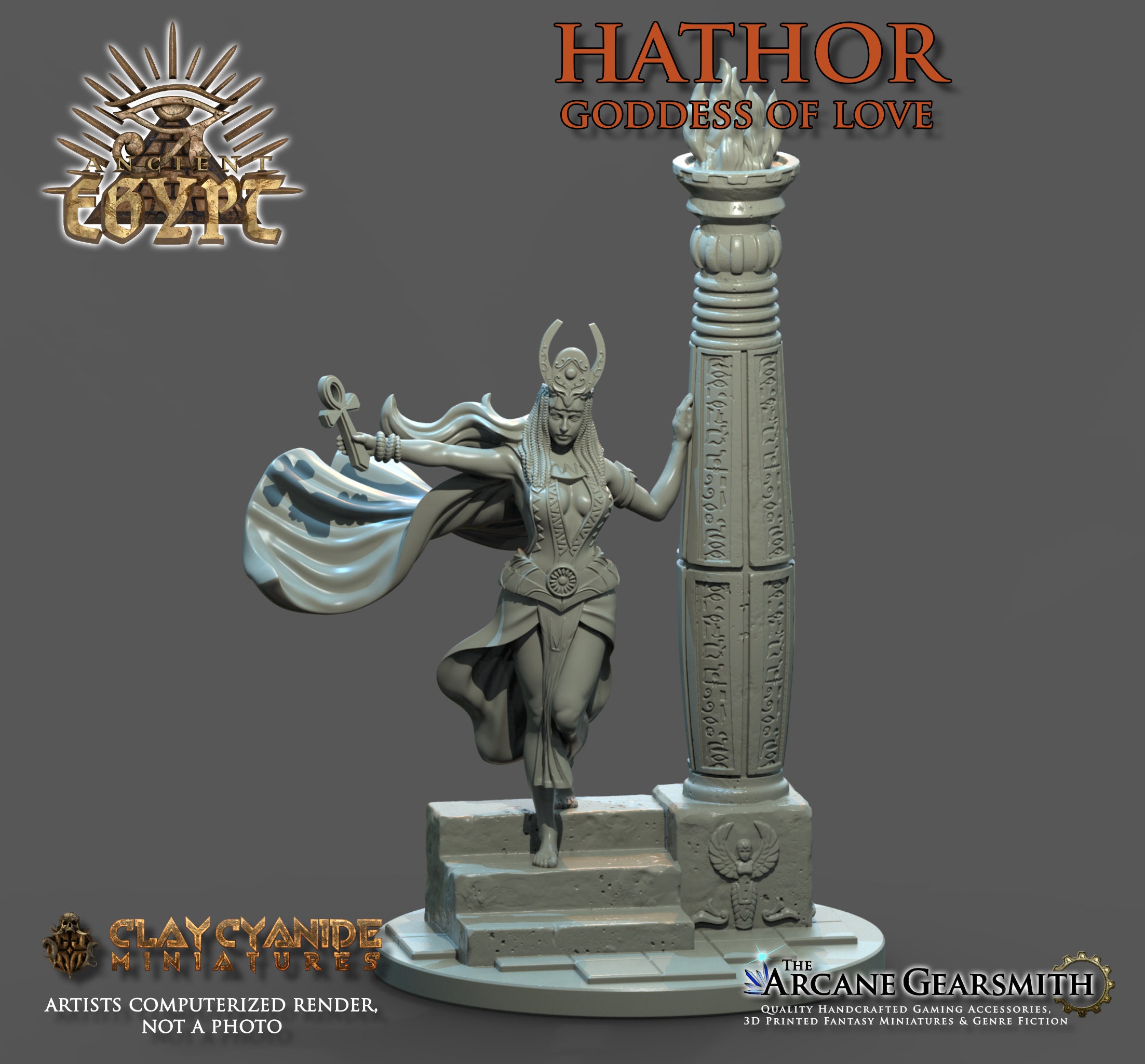 Hathor Deesse De Lamour Egypte Ancienne Miniatures Au Etsy France