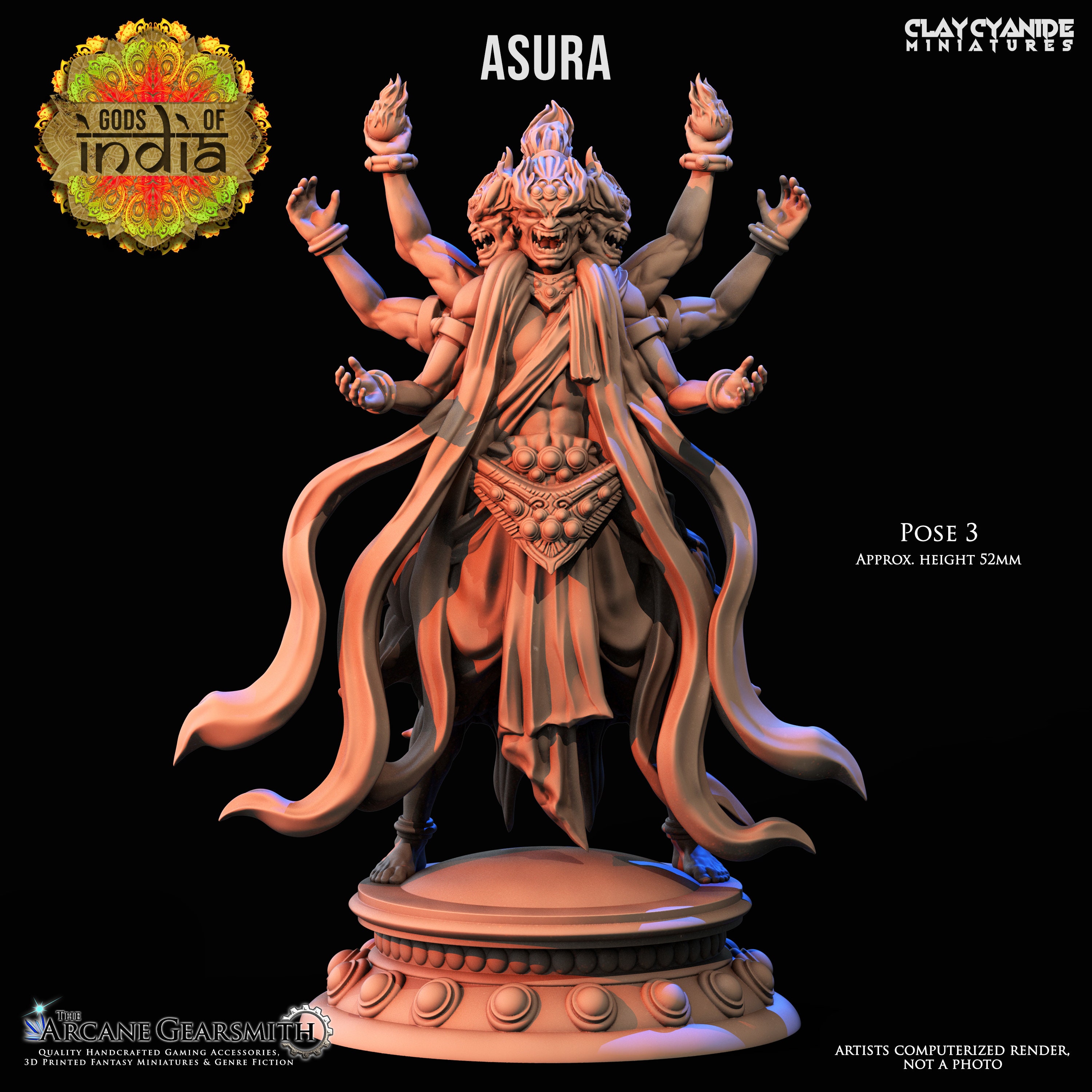 Asura Gods Of India Clay Cyanide Miniatures 3d Printed Etsy Sweden Asura Gods Of India Clay Cyanide Miniatures 3d Printed Etsy Sweden