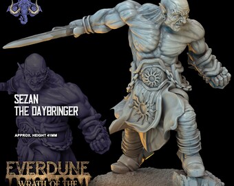 Sezan the Daybringer • Everdune Wraith of the Ekrothari • Mammoth Factory • 3D Printed Fantasy Miniature • D&D / Pathfinder / Tabletop RPG