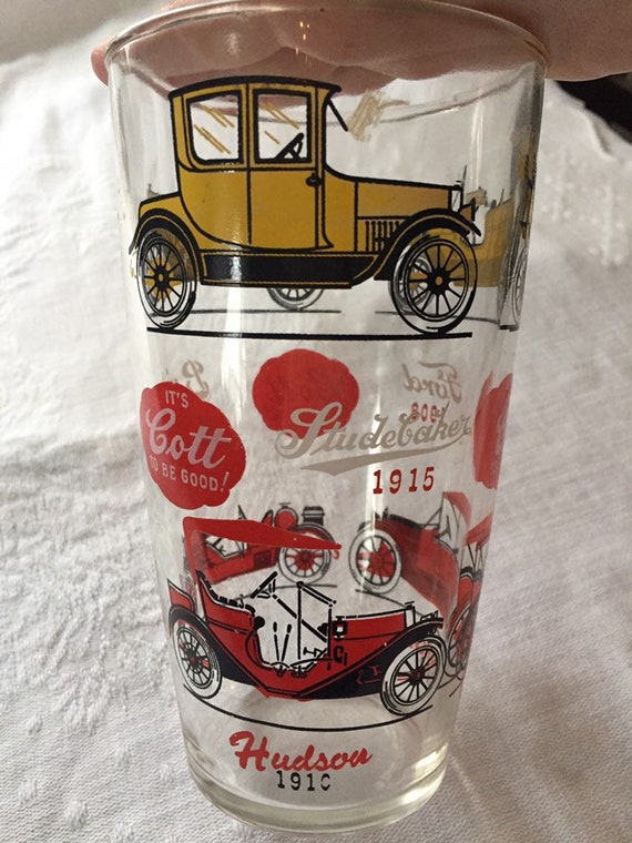 Vintage Car Shaker 1950s Cott Glass Cocktail Shaker Mid Etsy