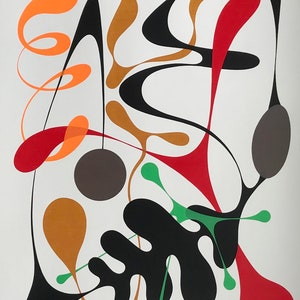 Amazing Vintage Modern Wall Art | Abstract Screenprint