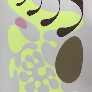 Abstract Screenprint, Vintage Screenprint, Abstract Silkscreen