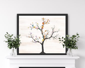 Four Seasons Tree Art – Spring, Summer, Fall, Winter (Digital Download)