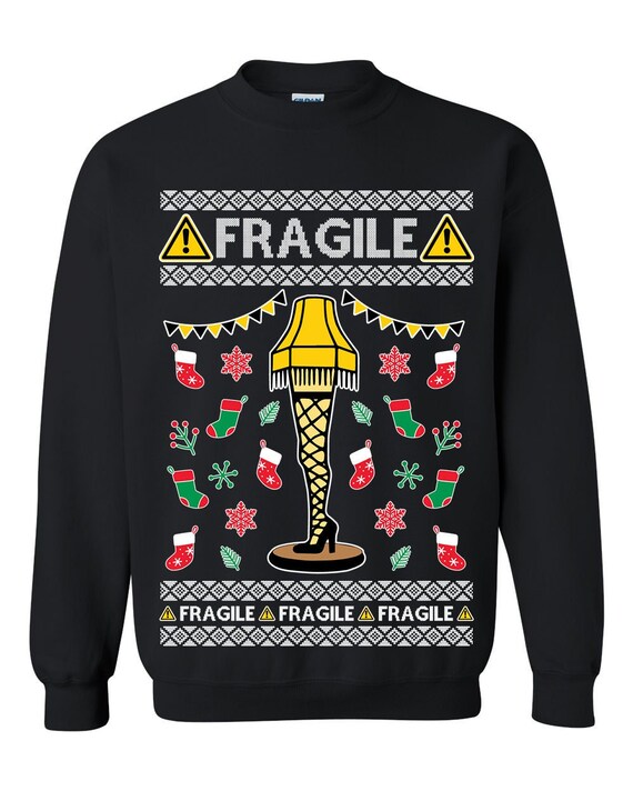 Fragile Leg Lamp Ugly Christmas Sweater Funny Xmas Gift T-Shirt Fragile Leg Lamp Ugly Christmas Sweater Funny Xmas Gift T-Shirt