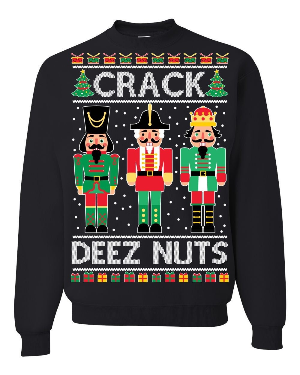 Discover Crack Deez Nuts Ugly Christmas Sweater