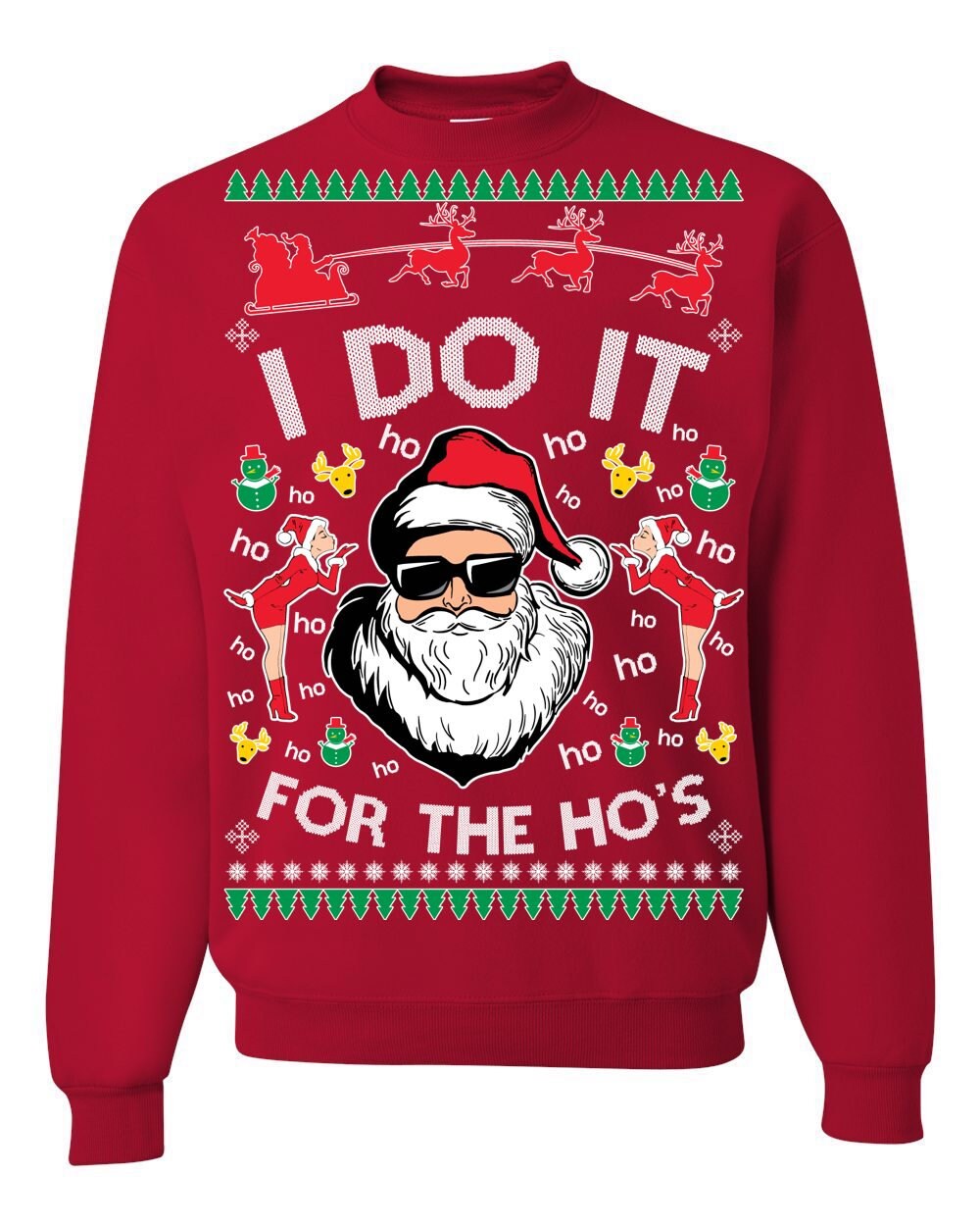 Oncoast I Do It for the Ho's Ugly Christmas Sweater | Etsy