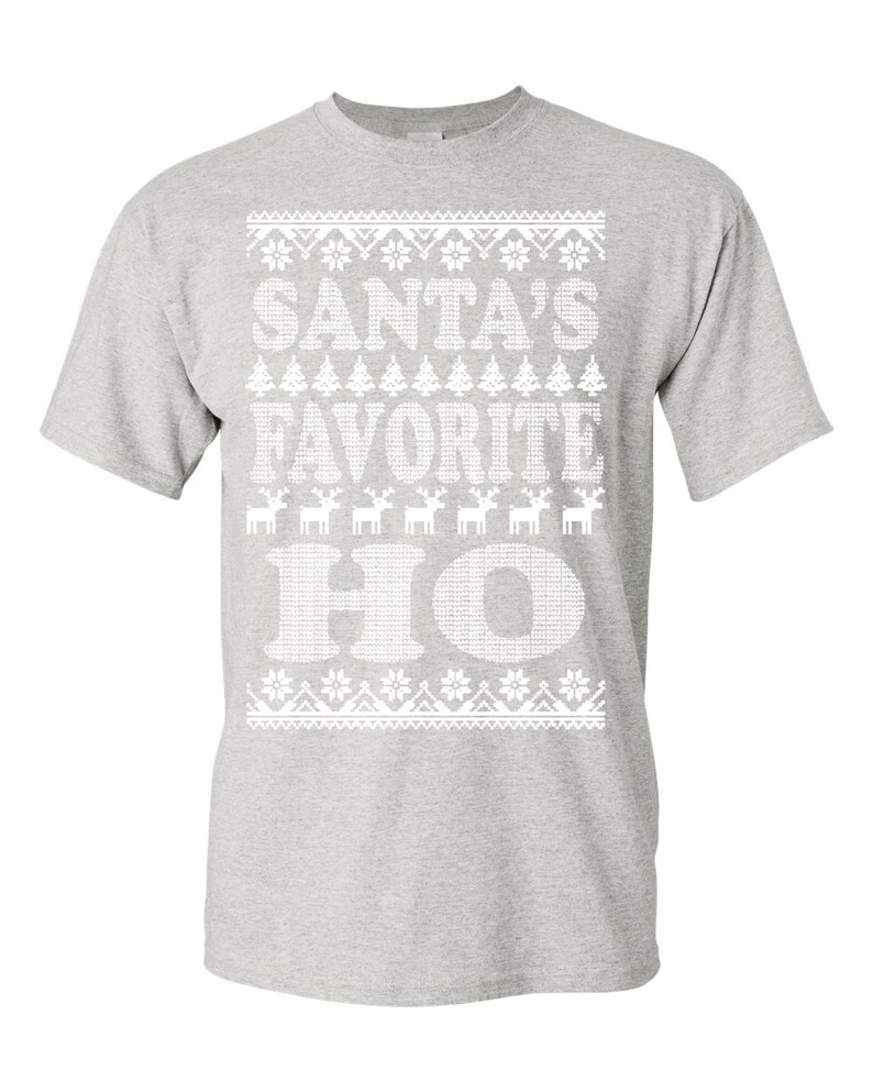 Oncoast Santa's Favorite Ho Ugly Christmas Sweater Shirt | Etsy