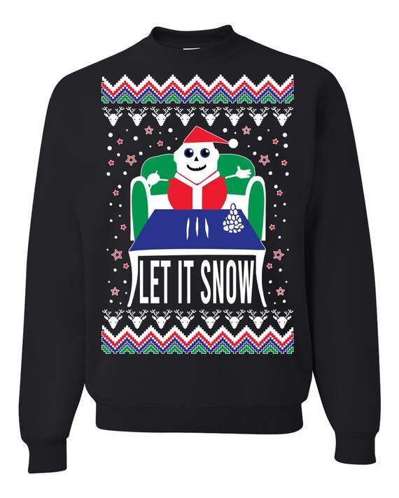 Cocain Funny Let It Snow Party Cocain Santa Ugly Christmas T-Shirt Cocain Funny Let It Snow Party Cocain Santa Ugly Christmas T-Shirt