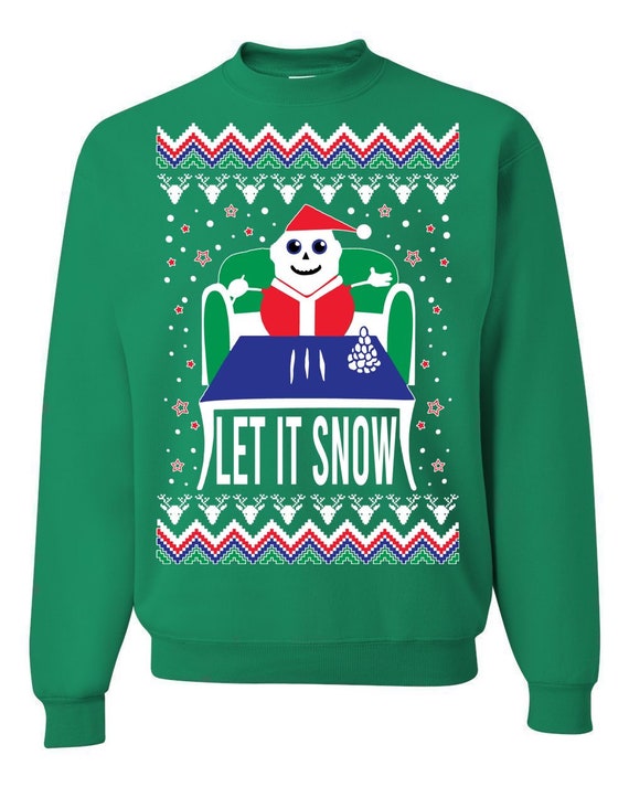 Cocaine El Let It Snow Funny Christmas Gift Ugly Sweater T-Shirt Cocaine El Let It Snow Funny Christmas Gift Ugly Sweater T-Shirt