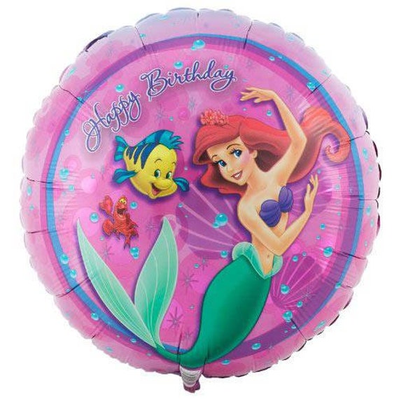 Ariel The Little Mermaid Disney Princess Birthday Decorations 18/" Foil Balloon