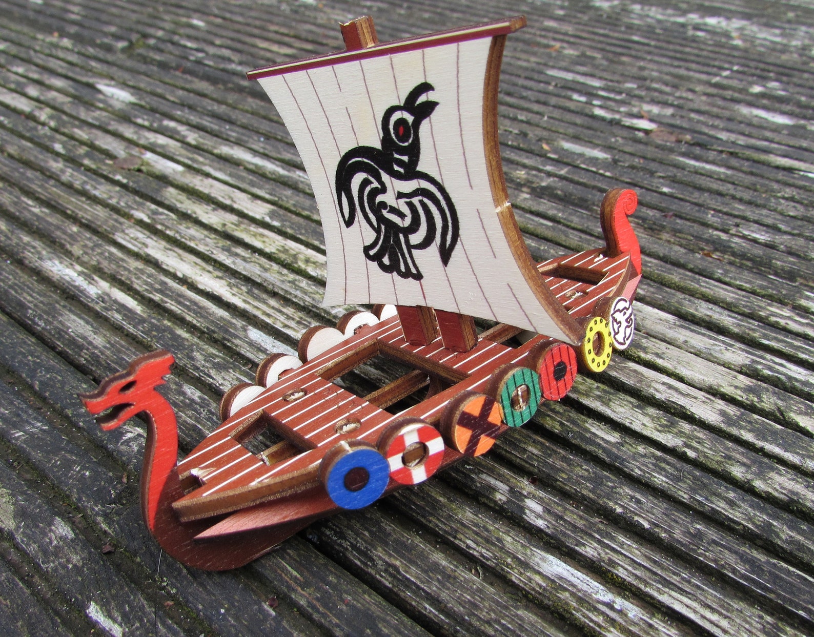 Viking Boat Pop UP Full Colour in A6 A5 or A4 Size Etsy UK