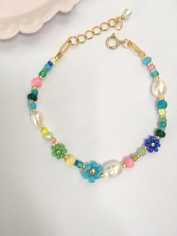 デイジービーズひまわりブレスレット - Etsy 日本