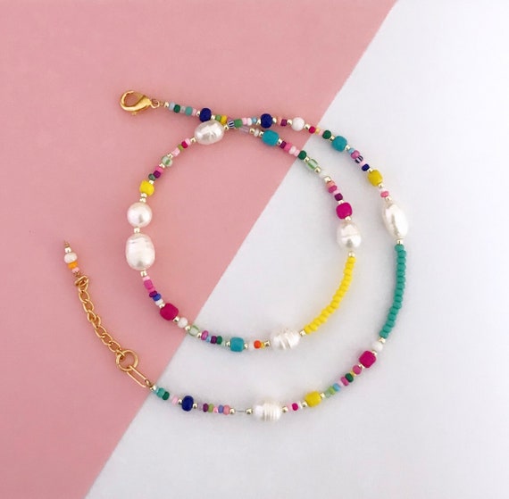Colorful Boho Seed Beads Necklace With Pendant With Flower String Beads  Short Jewelry For Women From Dh_seller2010, $0.65 | DHgate.Com