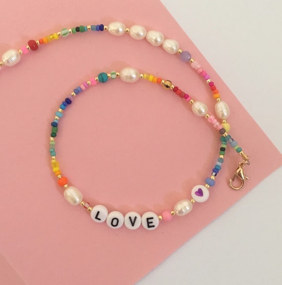 Personalised Semi-Precious Beaded Necklace | Lisa Angel