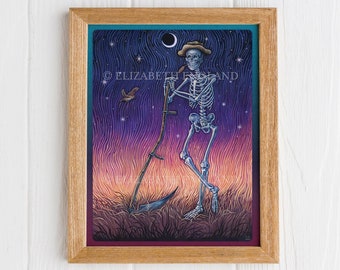 The Harvester - Grim Reaper - 8x10" Art Print