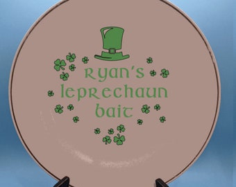 Personalized Leprechaun Bait Plate