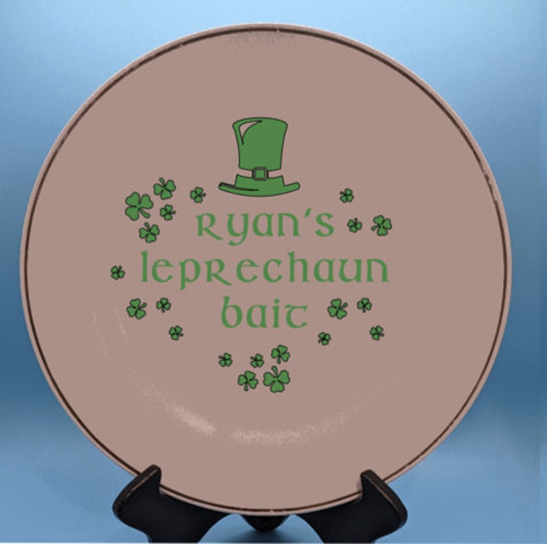 Personalized Leprechaun Bait Plate