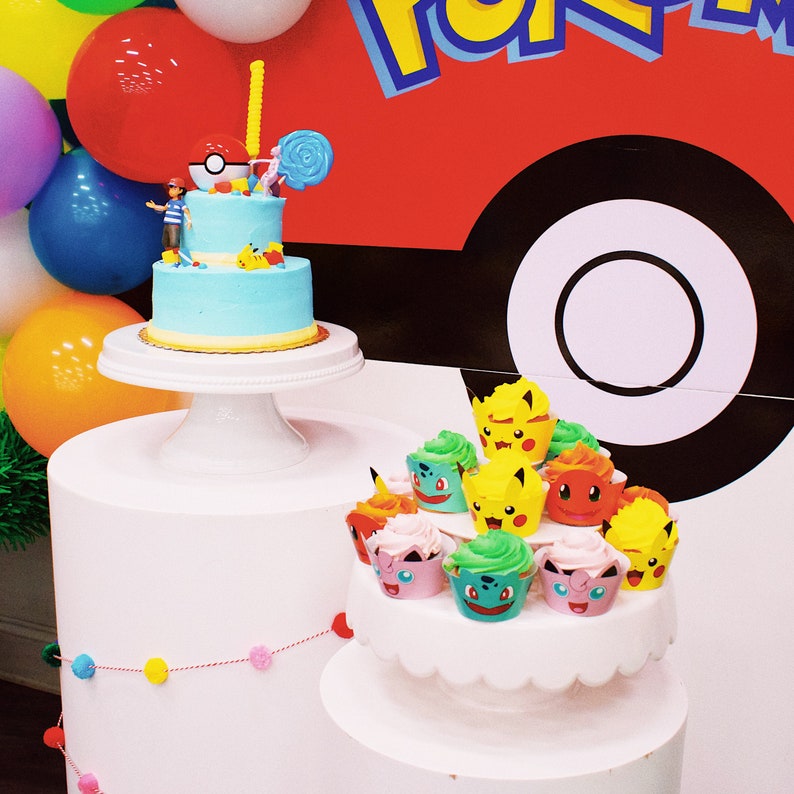 POKEMON Cupcake Wrappers Pikachu Cupcake Wrappers Bulbasaur Etsy