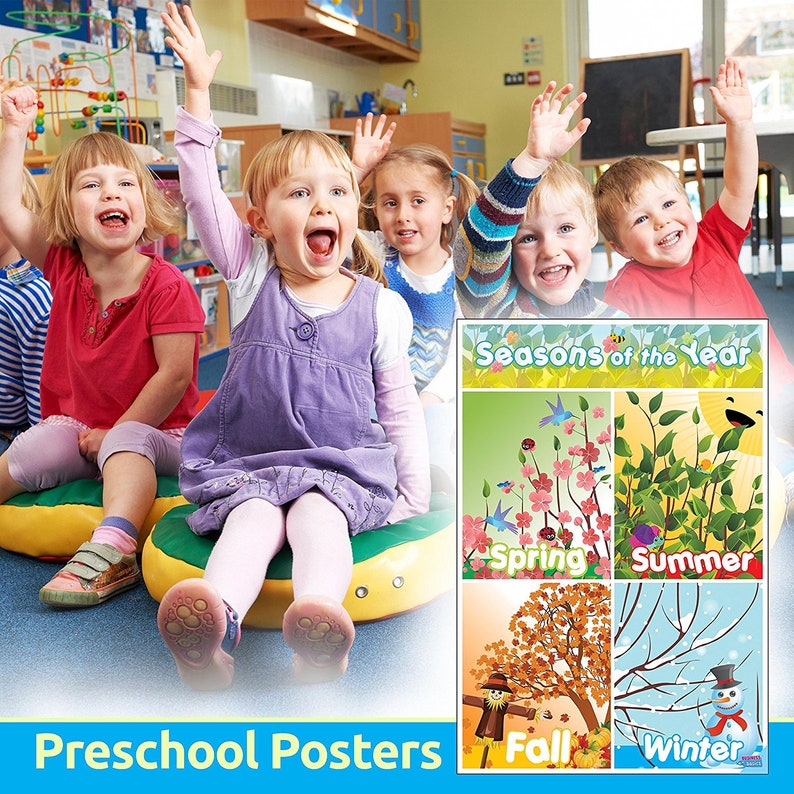 Educational Preschool Posters for Toddlers and Kids Perfect Etsy