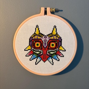 Majoras Mask Cross Stitch Pattern