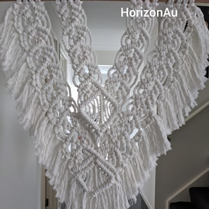 Macrame wall hanging/wall boho decor/ modern macrame/beach decor/coastal room decor/fibre art