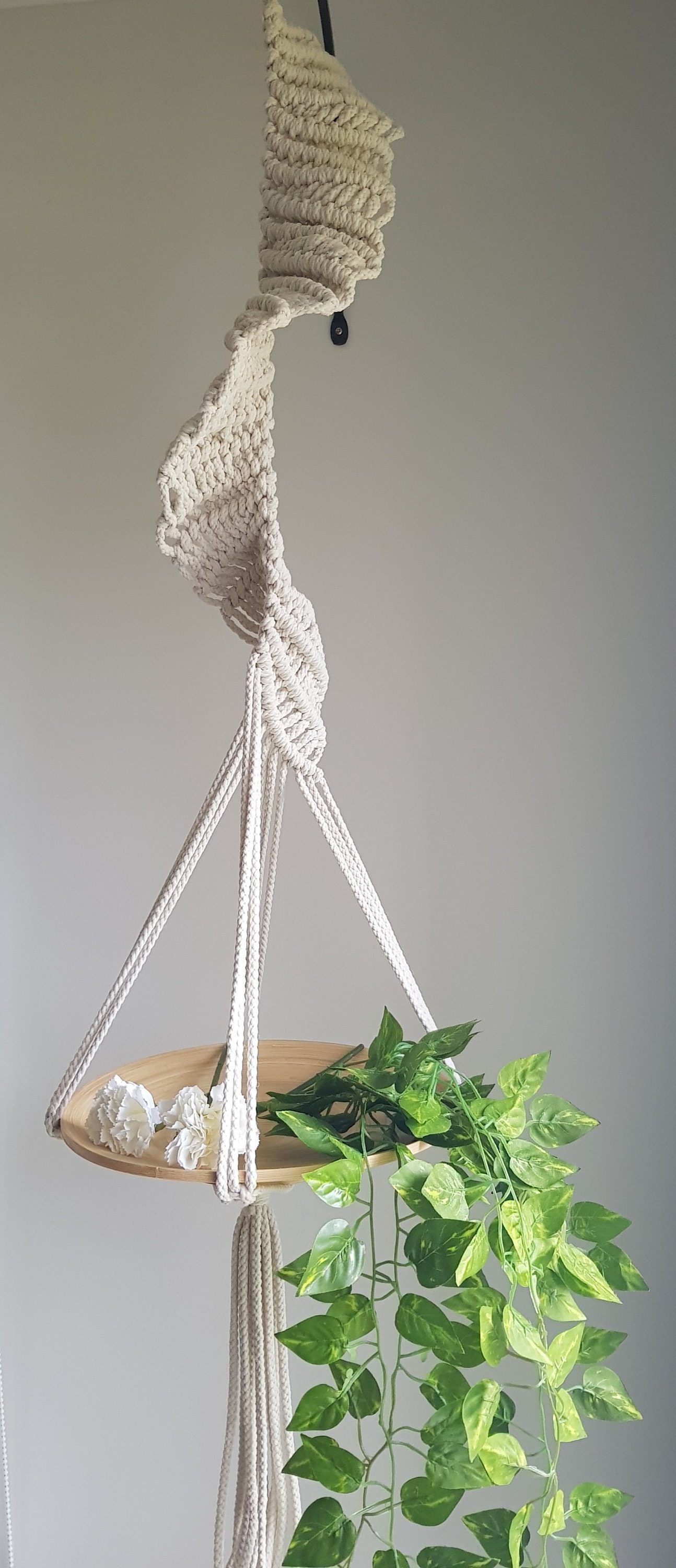 Steal of the show Spiral Macrame plant hanger Etsy