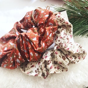 Scrunchies Set | Floral Scrunchies | Gift For Her | Vintage Scrunchies