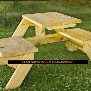 Picnic Table Duo: Your Intimate Oasis to Build Yourself!