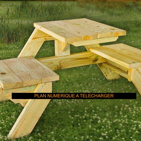 Picnic Table Duo: Your Intimate Oasis to Build Yourself!