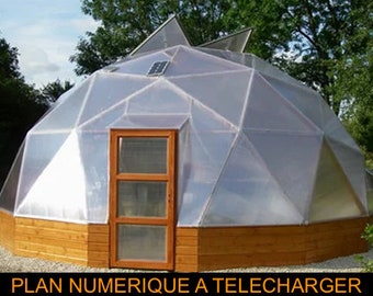 DIY Geodesic Greenhouse: Grow Your Dreams With Style and Efficiency! Digital construction plan