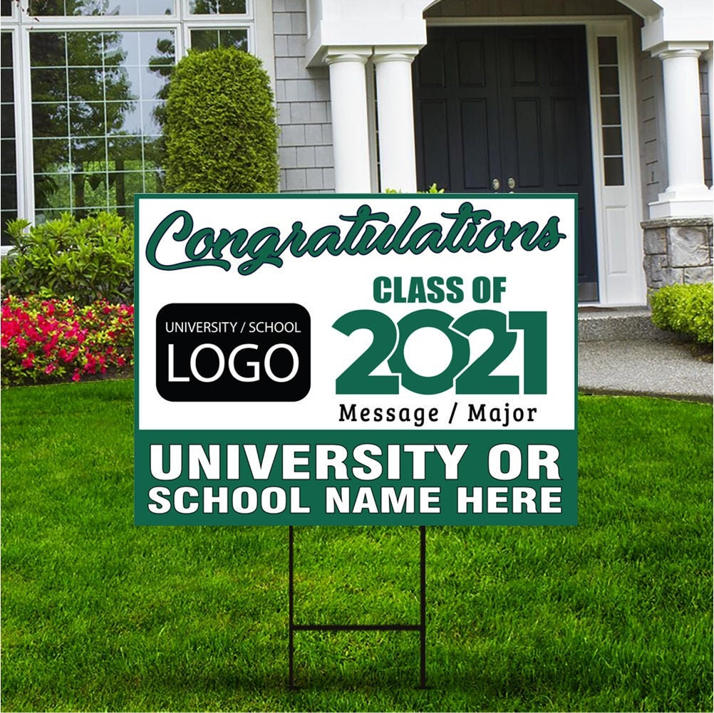 Personalized Graduation Yard Sign with Photo 24 x | Etsy