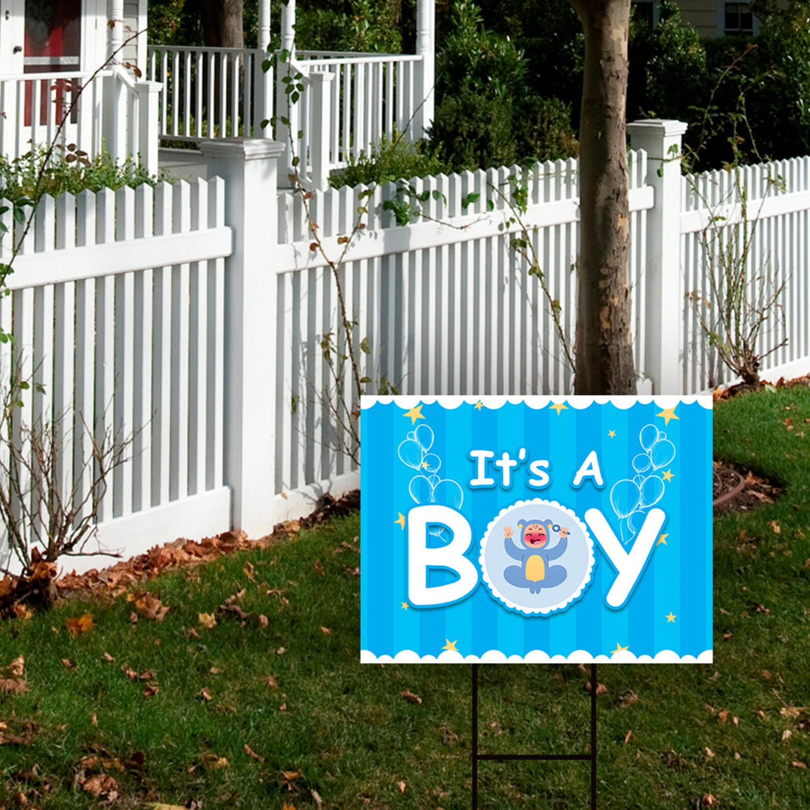 It's a Boy Yard Sign 18 x 12 Visible Text Etsy