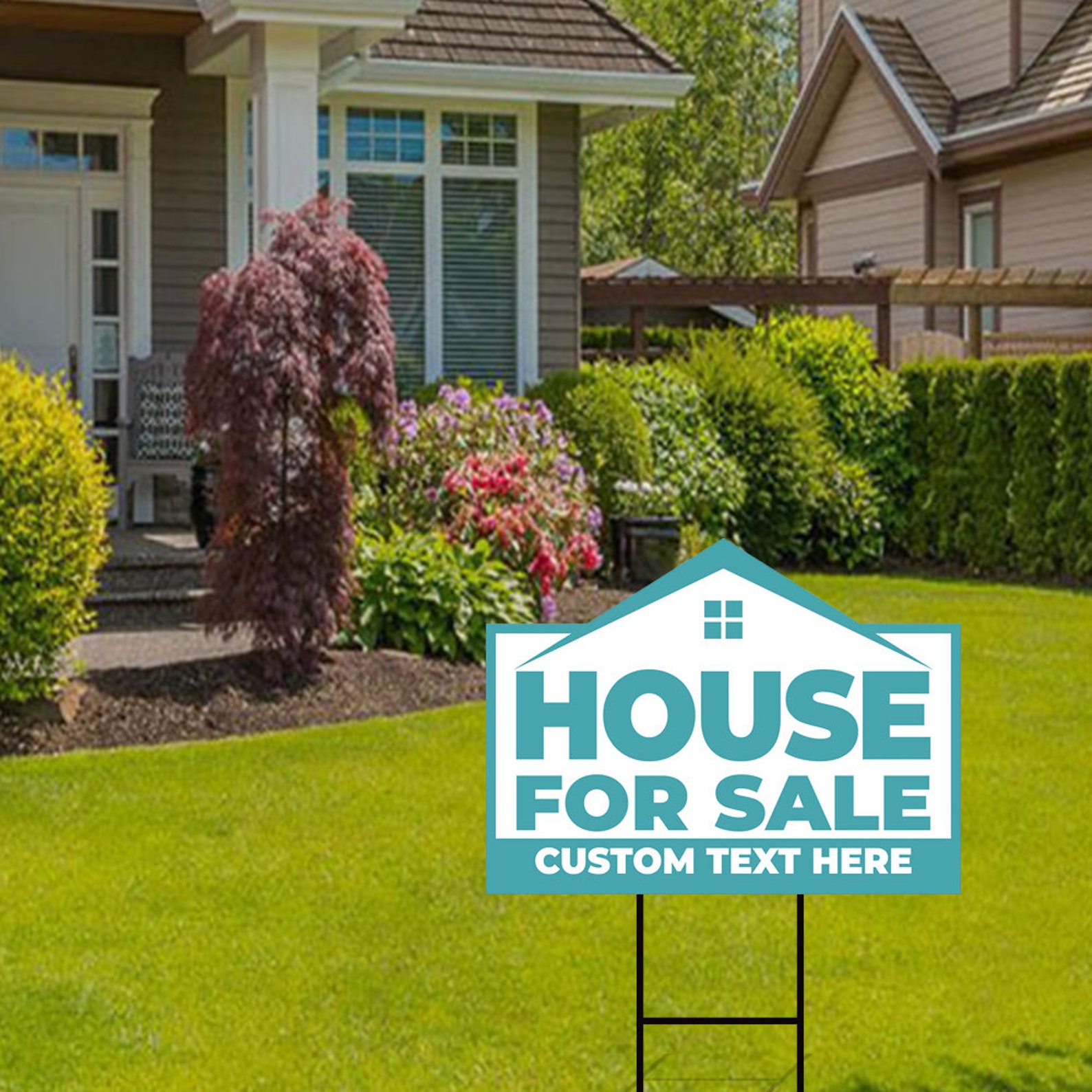 House for Sale Yard Sign Personalized 24 x 18 Etsy