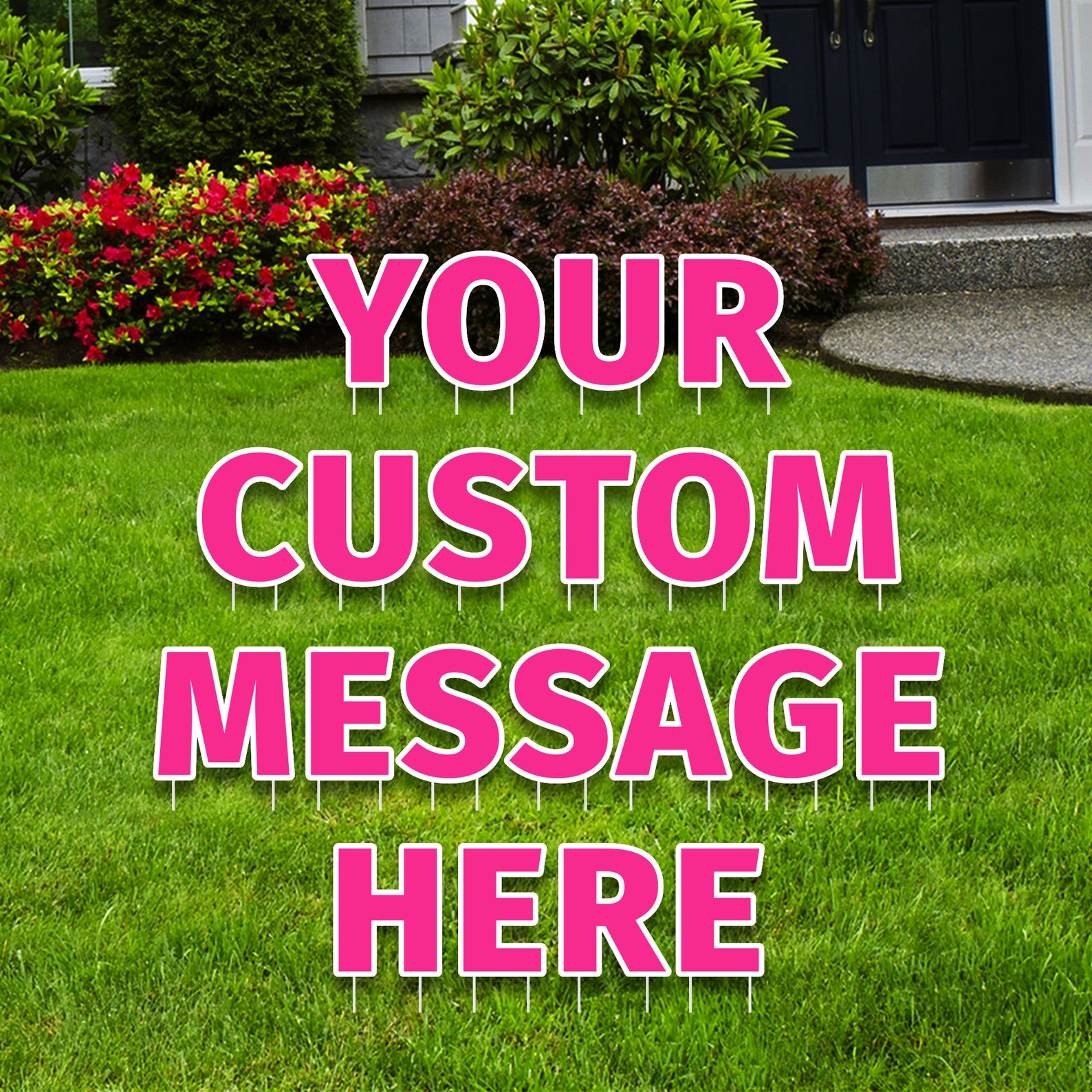 Custom Yard Sign Letters Personalized Printed Yard Letters Etsy