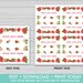 Editable Strawberry Food Labels Strawberry Birthday Party - Etsy