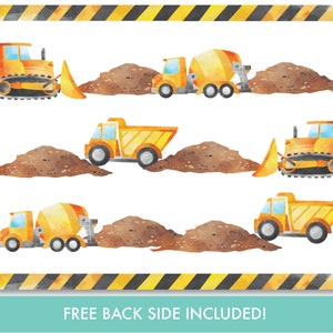 EDITABLE Construction Dump Truck Thank You Card Boy's Truck Birthday Construction Party Decorations Printable Instant Download, DT1 image 3