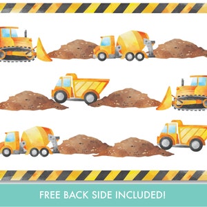 Construction First Birthday Invitation With Photo Construction 1st Birthday Invite Dump Truck Construction Party Instant Download, DT1 image 3