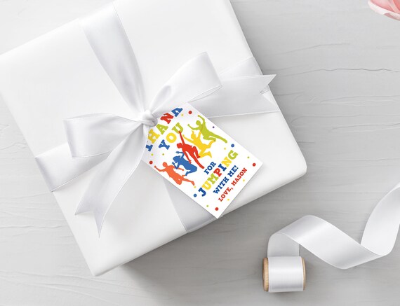 Jump Thank You Tags Boy Bounce House Party Favor Tags Jump Birthday Party Thank You Tags Editable Instant Download BH1 Il_570xn