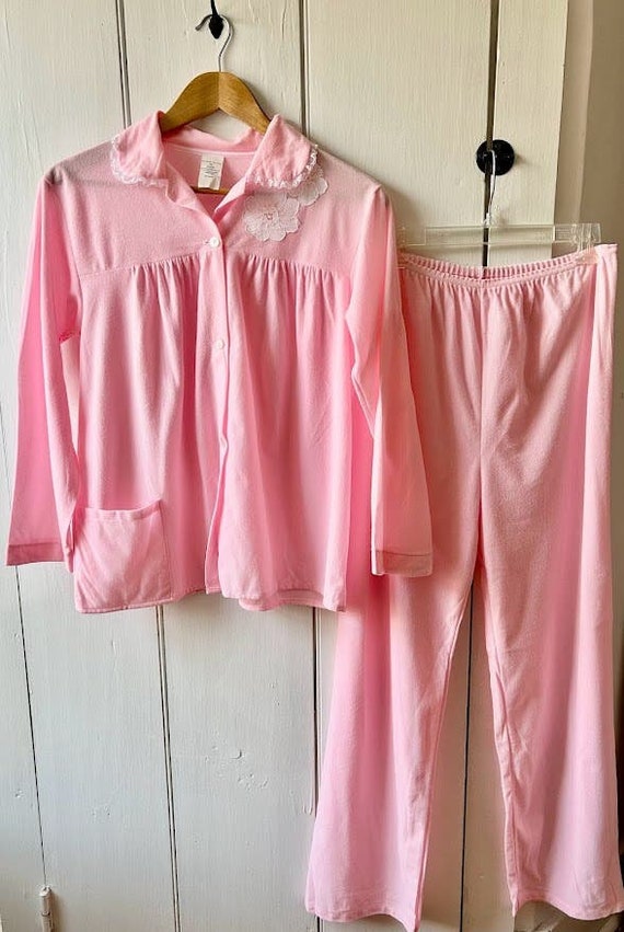 Vintage pink pajama set size 36 M/L - image 1