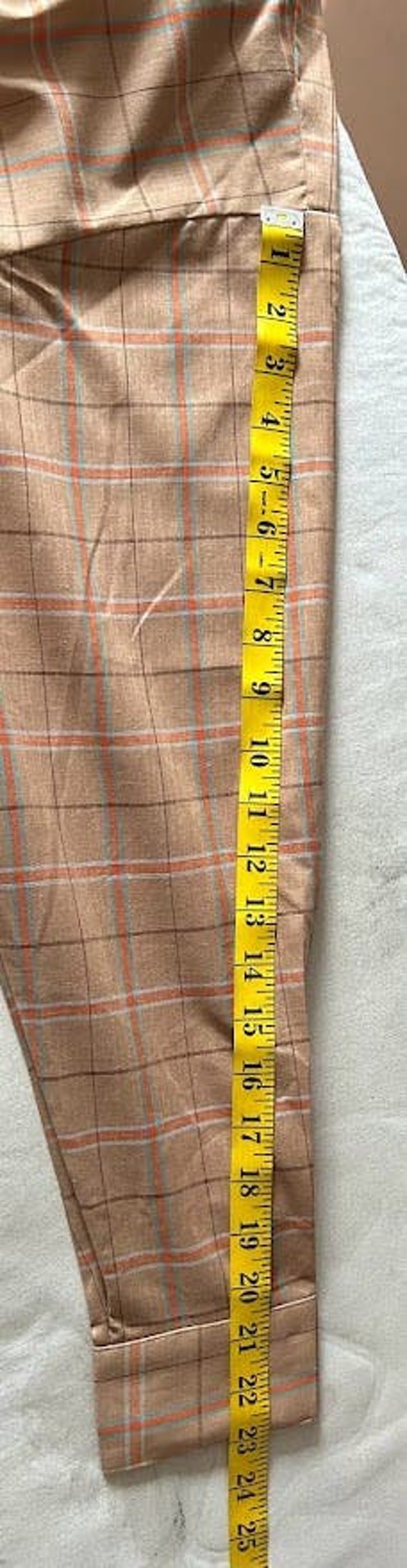 Vintage 60s Arrow contrite plaid shirt men size 3… - image 9
