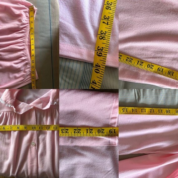 Vintage pink pajama set size 36 M/L - image 4