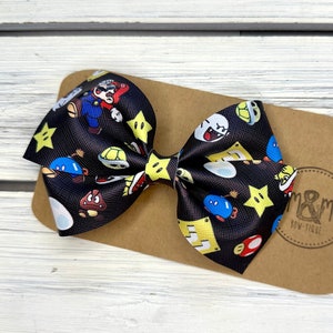 Mario Bros Hair Bow